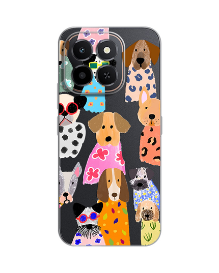 Maska Silikonska Print za Honor X6c Fashion Dogs