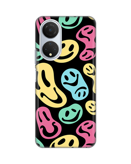 Torbica Silikonska Print za Honor X7 Black Color Smiles