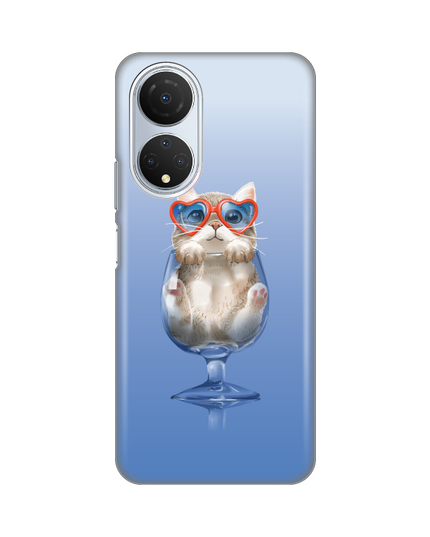 Torbica Silikonska Print za Honor X7 Funny Cat
