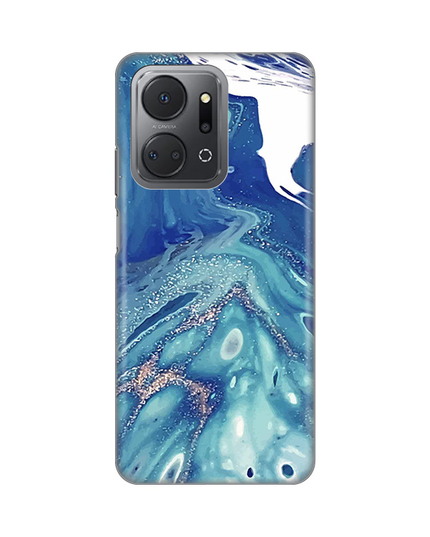 Torbica Silikonska Print za Honor X7a Blue Marble