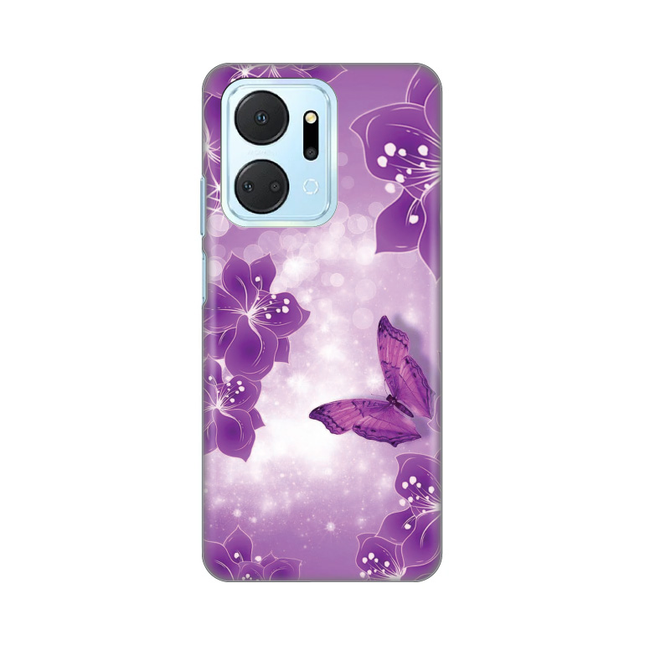 Torbica Silikonska Print za Honor X7a Butterfly And Flowers