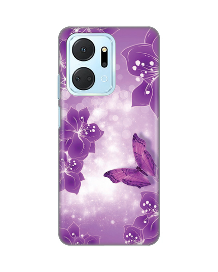 Torbica Silikonska Print za Honor X7a Butterfly And Flowers