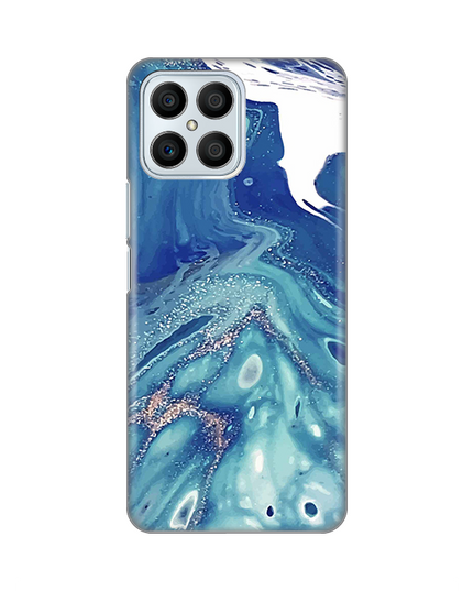 Torbica Silikonska Print za Honor X8 Blue Marble