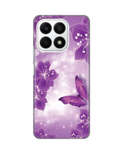 Torbica Silikonska Print za Honor X8a Butterfly And Flowers