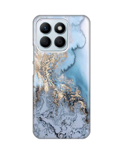 Torbica Silikonska Print za Honor X8b Blue Gold Marble