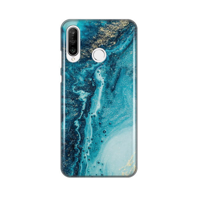 Torbica Silikonska Print za Huawei P30 Lite Pretty Marble