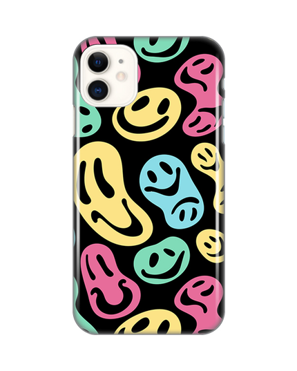 Torbica Silikonska Print za iPhone 11 6.1 Black Color Smiles