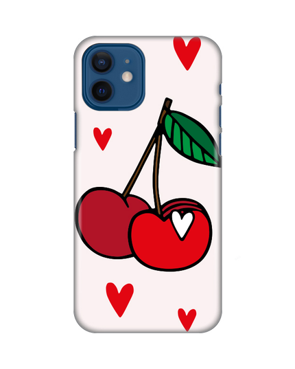 Torbica Silikonska Print za iPhone 12 6.1 Cherry