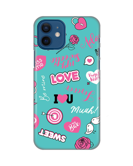 Torbica Silikonska Print za iPhone 12 6.1 Love