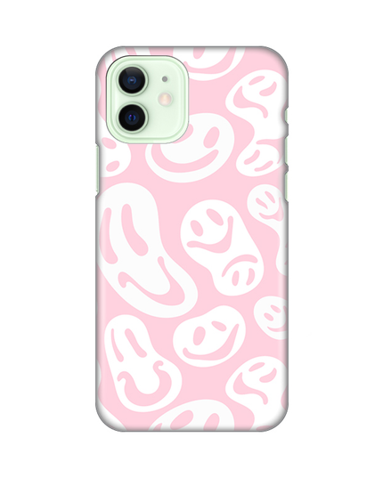 Torbica Silikonska Print za iPhone 12 6.1 Pink Smiles