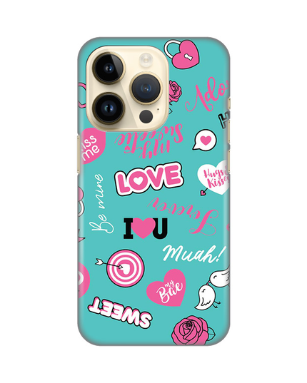 Torbica Silikonska Print za iPhone 14 Pro 6.1 Love