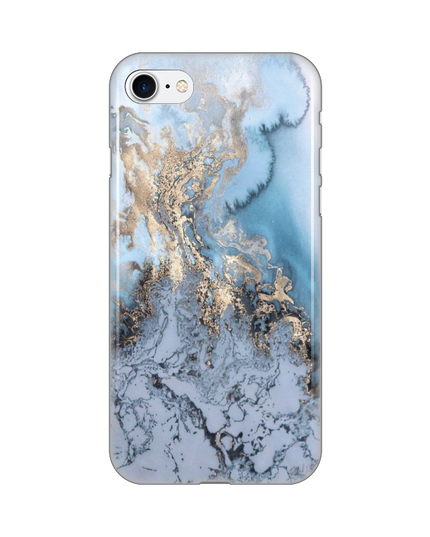 Torbica Silikonska Print za iPhone 7/8/SE 2020/2022 Blue Gold Marble