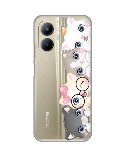 Torbica Silikonska Print Skin za Realme C33 Cats