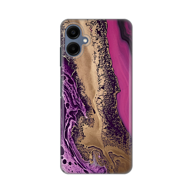 Torbica Silikonska Print za Samsung A065F Galaxy A06 Purple Gold Marble