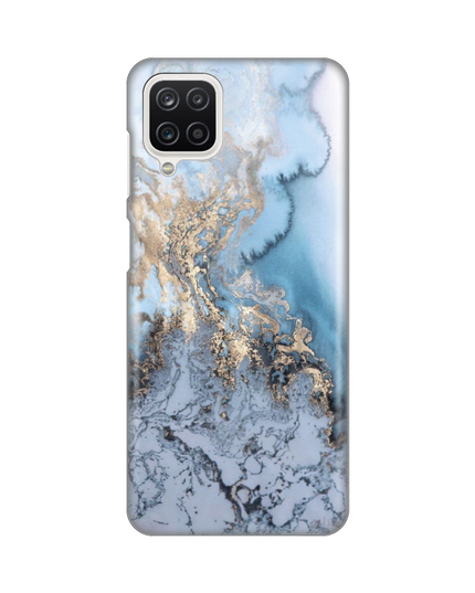 Torbica Silikonska Print za Samsung A125F Galaxy A12 Blue Gold Marble