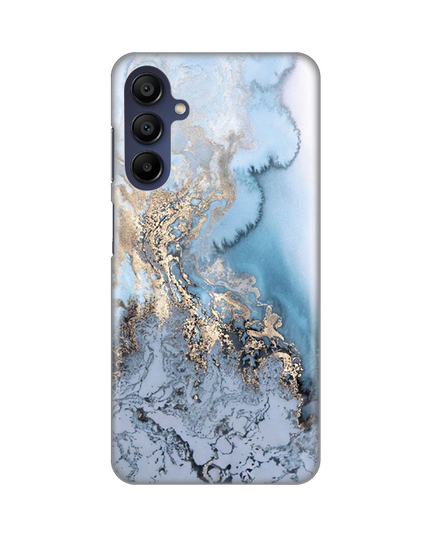 Torbica Silikonska Print za Samsung A156B Galaxy A15 5G Blue Gold Marble