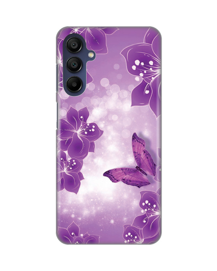Torbica Silikonska Print za Samsung A156B Galaxy A15 5G Butterfly And Flowers