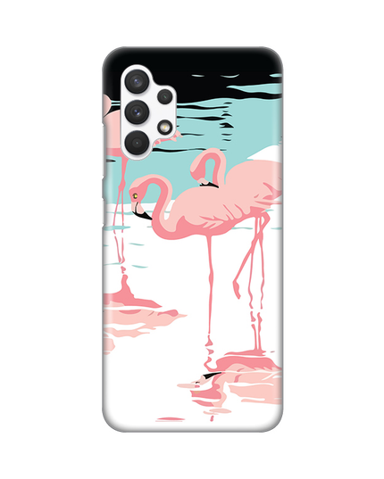 Torbica Silikonska Print za Samsung A325F Galaxy A32 4G Pink Flamingos