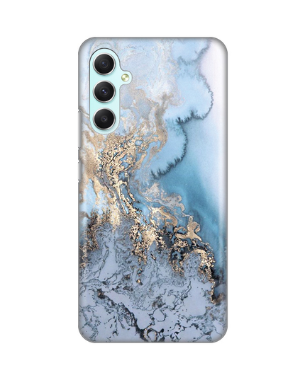 Torbica Silikonska Print za Samsung A346B Galaxy A34 5G Blue Gold Marble