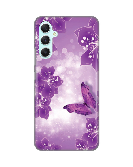 Torbica Silikonska Print za Samsung A346B Galaxy A34 5G Butterfly And Flowers