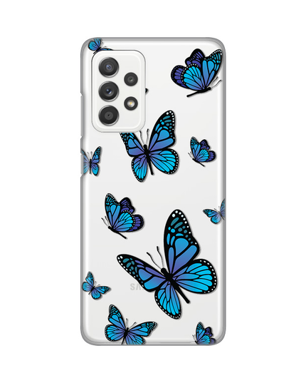 Torbica Silikonska Print za Samsung A525F/A526B/A528B Galaxy A52 4G/A52 5G/A52s 5G Blue butterfly