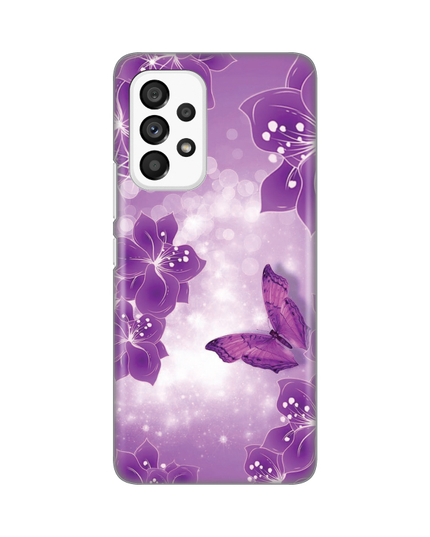 Torbica Silikonska Print za Samsung A536B Galaxy A53 5G Butterfly And Flowers