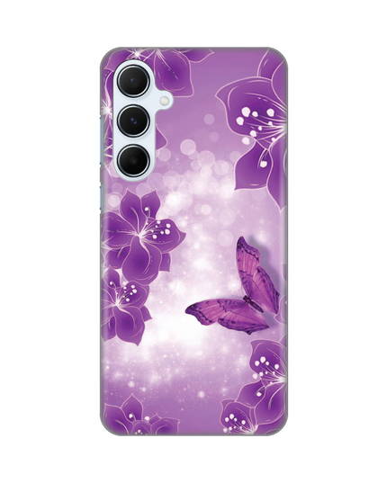 Torbica Silikonska Print za Samsung A556B Galaxy A55 5G Butterfly And Flowers