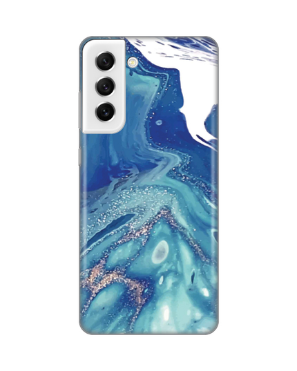 Torbica Silikonska Print za Samsung G990 Galaxy S21 FE Blue Marble