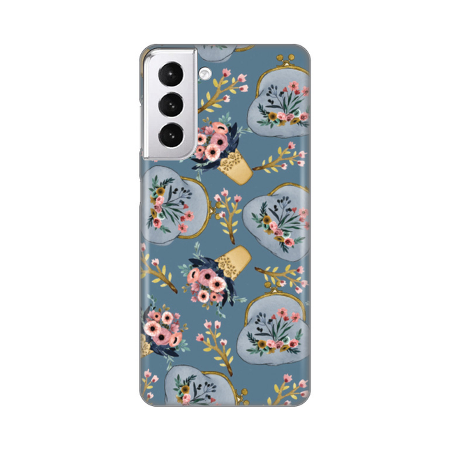 Torbica Silikonska Print za Samsung G991B Galaxy S21 Retro Blue