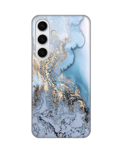 Torbica Silikonska Print za Samsung S921B Galaxy S24 Blue Gold Marble