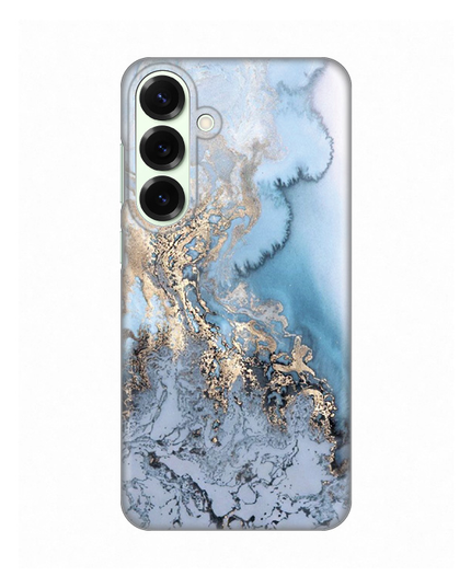 Torbica Silikonska Print za Samsung S936B Galaxy S25 Plus Blue Gold Marble
