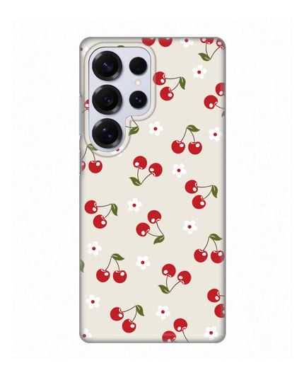 Torbica Silikonska Print za Samsung S938B Galaxy S25 Ultra Cherry and Flowers