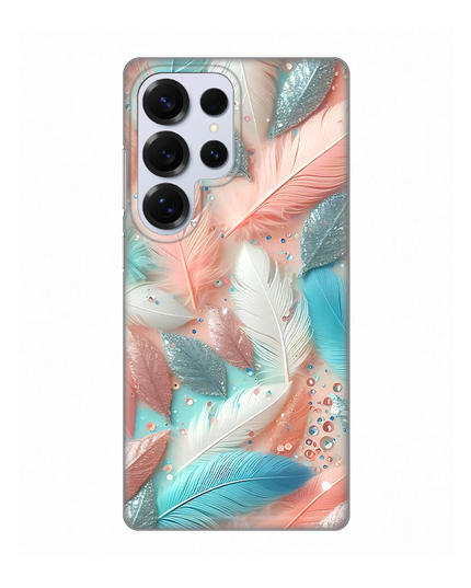 Torbica Silikonska Print za Samsung S938B Galaxy S25 Ultra Pastel Feathers