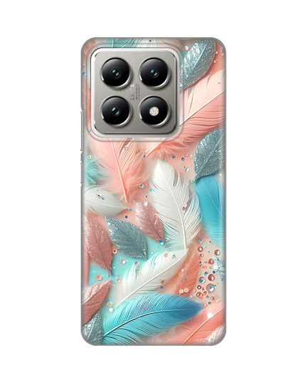 Torbica Silikonska Print za Xiaomi 14T Pastel Feathers