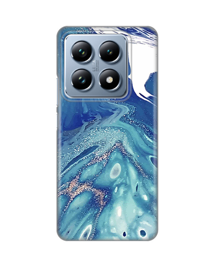 Torbica Silikonska Print za Xiaomi 14T Pro Blue Marble