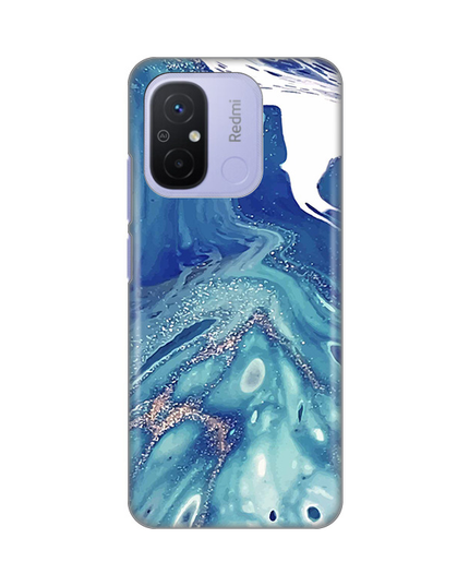 Torbica Silikonska Print za Xiaomi Redmi 12C Blue Marble