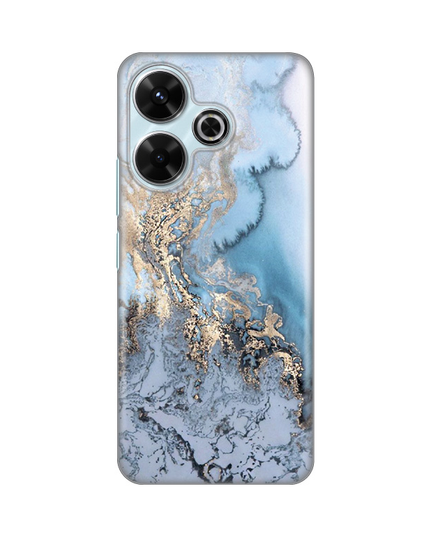 Torbica Silikonska Print za Xiaomi Redmi 13 Blue Gold Marble