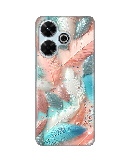 Torbica Silikonska Print za Xiaomi Redmi 13 Pastel Feathers