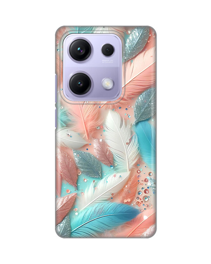 Torbica Silikonska Print za Xiaomi Redmi 14s Pastel Feathers