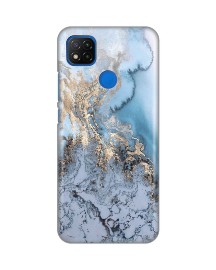 Torbica Silikonska Print za Xiaomi  Redmi 9C/10A Blue Gold Marble