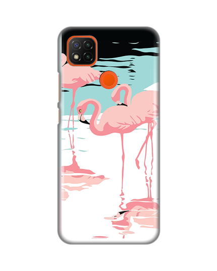 Torbica Silikonska Print za Xiaomi  Redmi 9C/10A Pink Flamingos