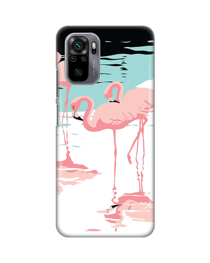 Torbica Silikonska Print za Xiaomi Redmi Note 10 4G/10s Pink Flamingos