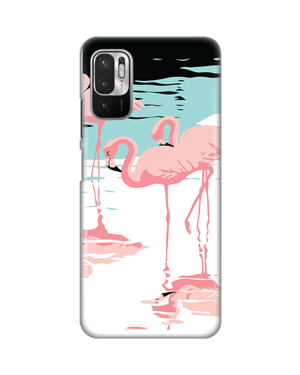 Torbica Silikonska Print za Xiaomi Redmi Note 10 5G Pink Flamingos