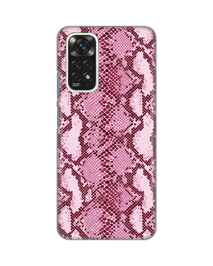 Torbica Silikonska Print za Xiaomi Redmi Note 11/Note 11s Pink Snake