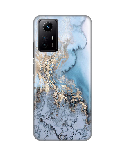 Torbica Silikonska Print za Xiaomi Redmi Note 12S (EU) Blue Gold Marble