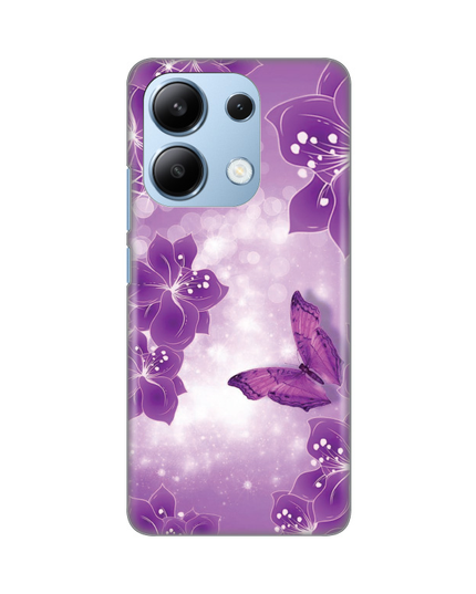 Torbica Silikonska Print za Xiaomi Redmi Note 13 4G Butterfly And Flowers