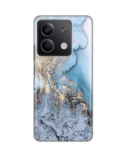 Torbica Silikonska Print za Xiaomi Redmi Note 13 4G Blue Gold Marble