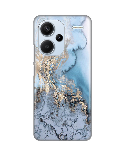 Torbica Silikonska Print za Xiaomi Redmi Note 13 Pro Plus Blue Gold Marble
