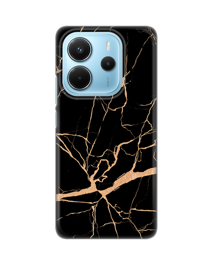 Torbica Silikonska Print za Xiaomi Redmi Note 14 4G All Black