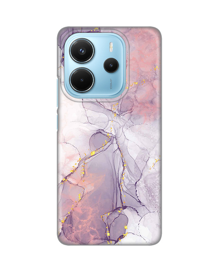 Torbica Silikonska Print za Xiaomi Redmi Note 14 4G Pink Marble
